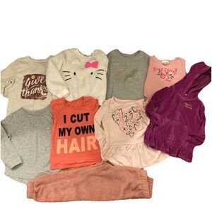 5T Girls Warm Pants, Sweatshirts, T-shirts (9 Pcs), Juicy, H&M, C&J, & more